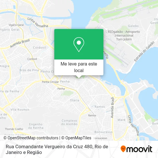 Rua Comandante Vergueiro da Cruz 480 mapa