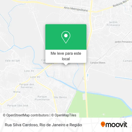 Rua Silva Cardoso mapa