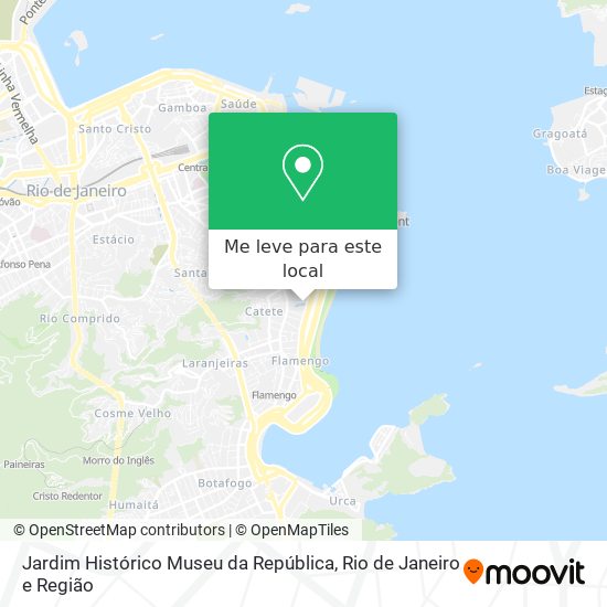 Jardim Histórico Museu da República mapa