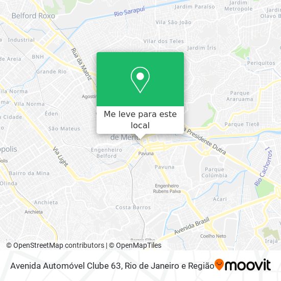 Avenida Automóvel Clube 63 mapa