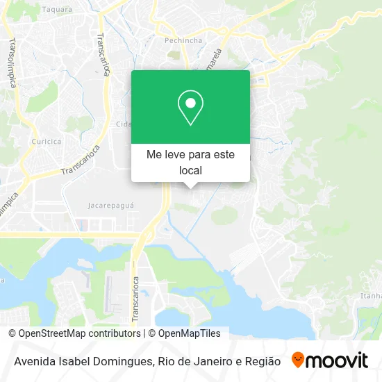 Avenida Isabel Domingues mapa