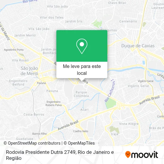 Rodovia Presidente Dutra 2749 mapa