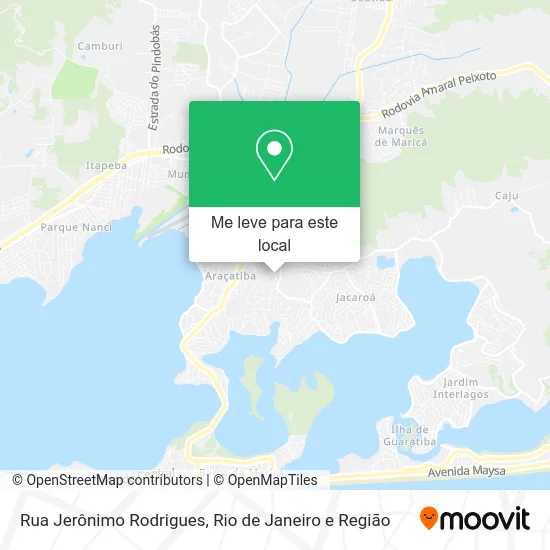 Rua Jerônimo Rodrigues mapa