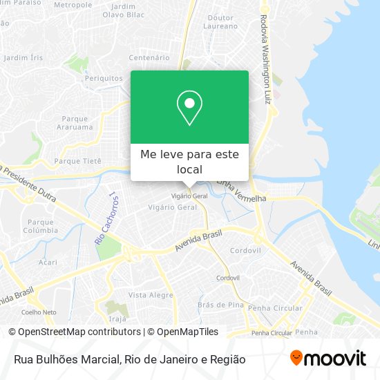 Rua Bulhões Marcial mapa