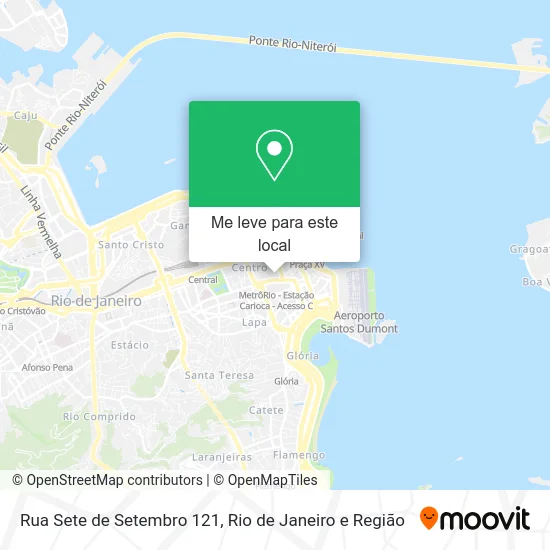 Rua Sete de Setembro 121 mapa