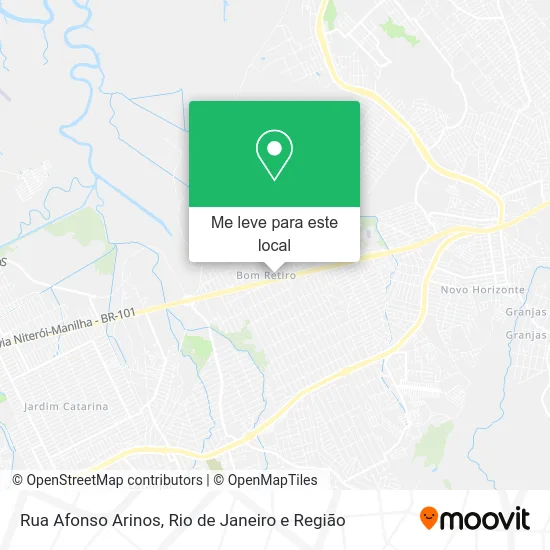 Rua Afonso Arinos mapa