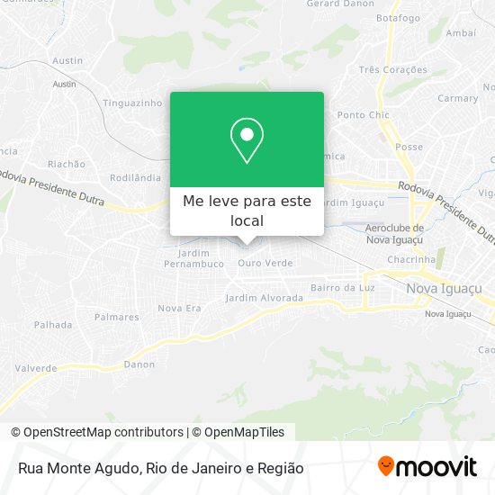 Rua Monte Agudo mapa