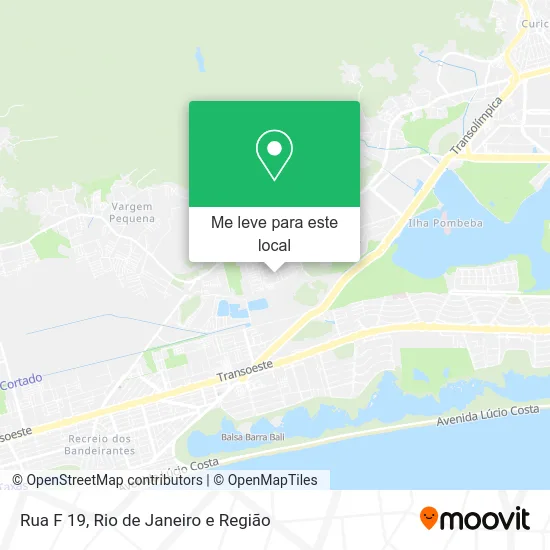 Rua F 19 mapa
