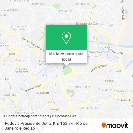 Rodovia Presidente Dutra, Km 163 s / n mapa
