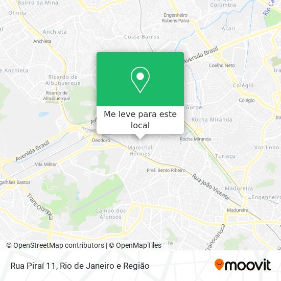 Rua Piraí 11 mapa