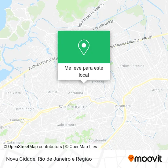 Nova Cidade mapa