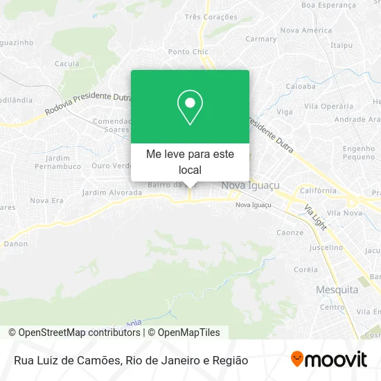 Rua Luiz de Camões mapa
