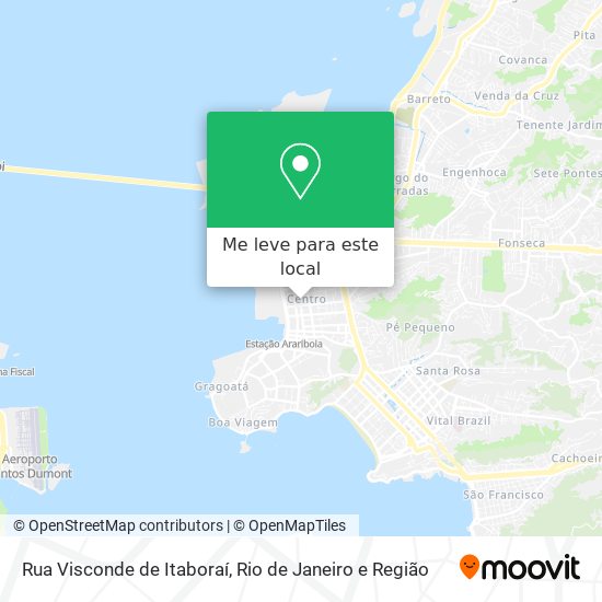 Rua Visconde de Itaboraí mapa