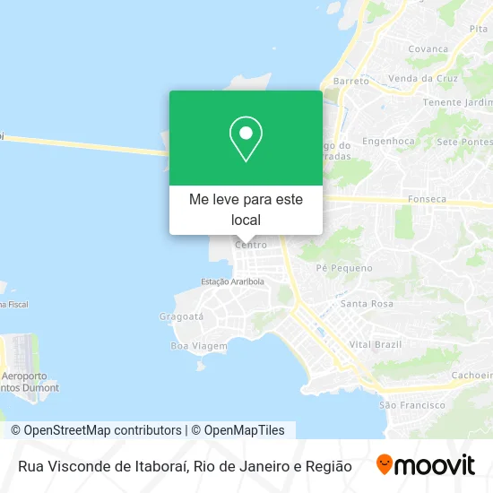 Rua Visconde de Itaboraí mapa