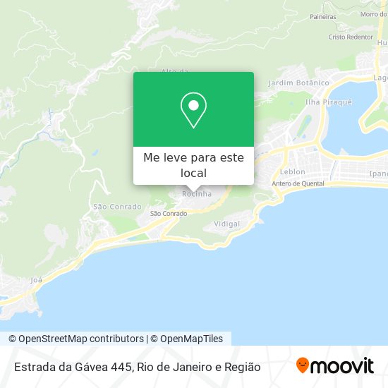 Estrada da Gávea 445 mapa