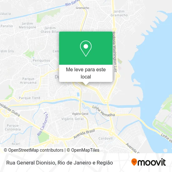 Rua General Dionísio mapa