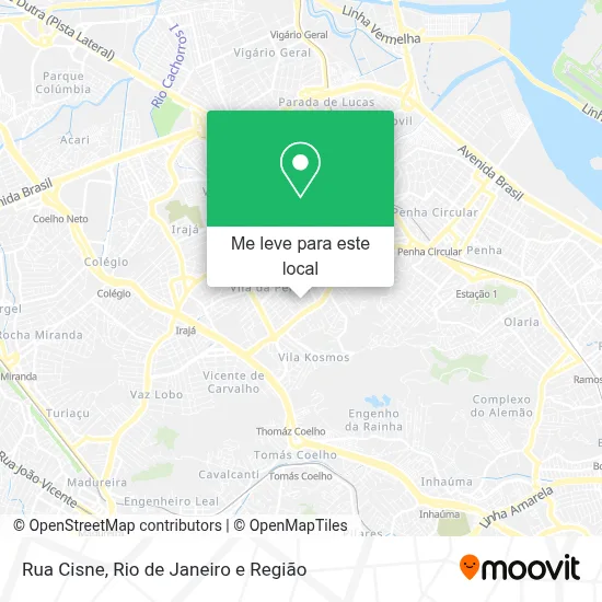 Rua Cisne mapa