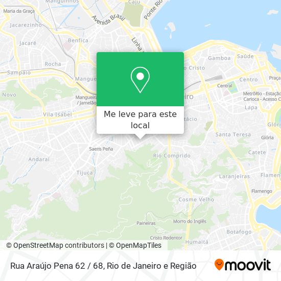 Rua Araújo Pena 62 / 68 mapa