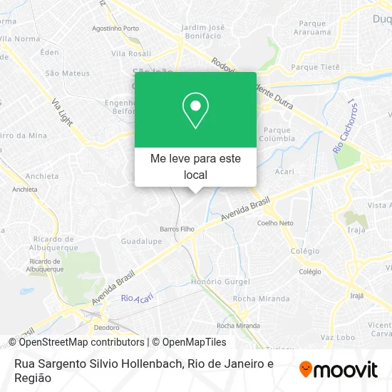 Rua Sargento Silvio Hollenbach mapa