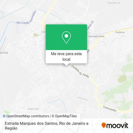 Estrada Marques dos Santos mapa