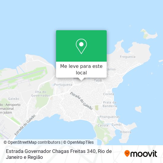 Estrada Governador Chagas Freitas 340 mapa