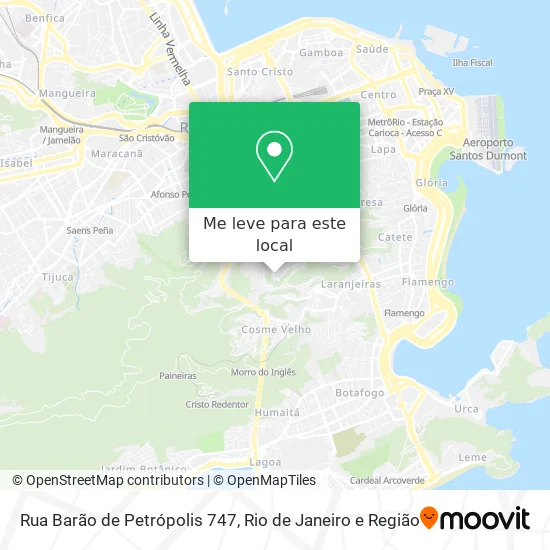 Rua Barão de Petrópolis 747 mapa
