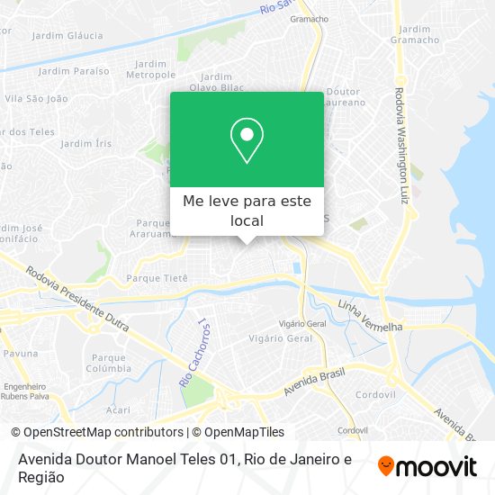 Avenida Doutor Manoel Teles 01 mapa