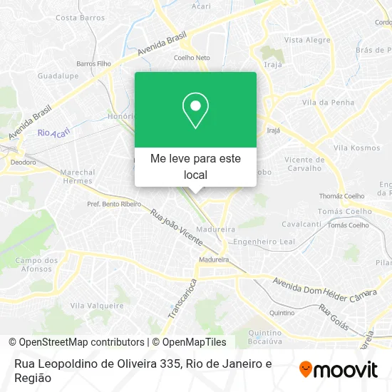 Rua Leopoldino de Oliveira 335 mapa