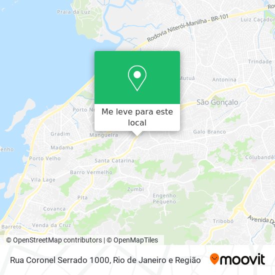 Rua Coronel Serrado 1000 mapa