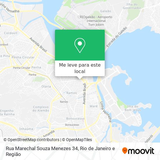 Rua Marechal Souza Menezes 34 mapa