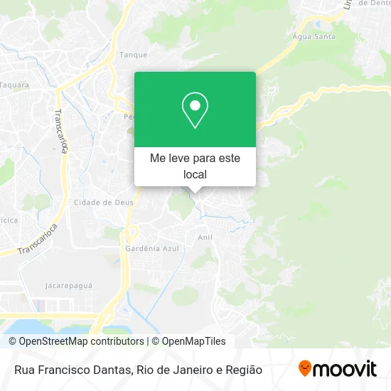 Rua Francisco Dantas mapa