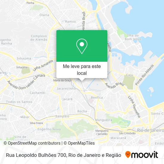 Rua Leopoldo Bulhões 700 mapa