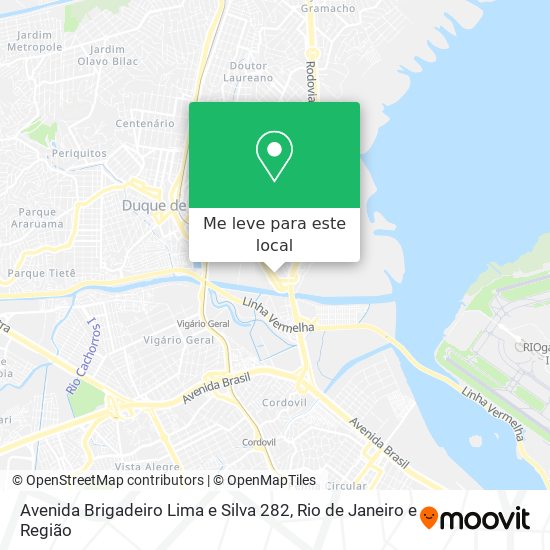 Avenida Brigadeiro Lima e Silva 282 mapa