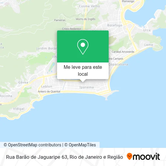 Rua Barão de Jaguaripe 63 mapa