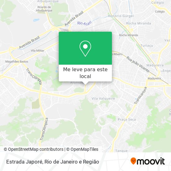 Estrada Japoré mapa