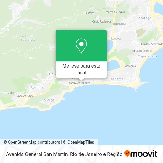 Avenida General San Martin mapa