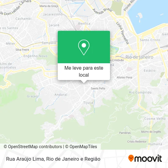 Rua Araújo Lima mapa
