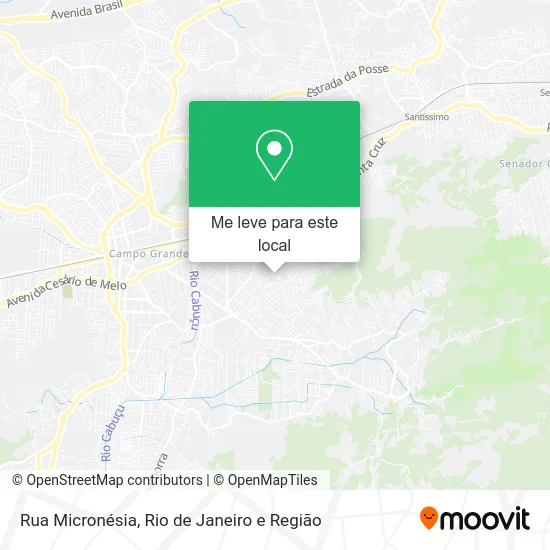 Rua Micronésia mapa