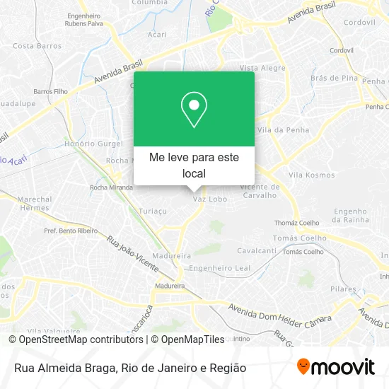 Rua Almeida Braga mapa