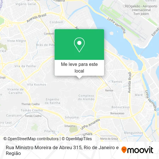 Rua Ministro Moreira de Abreu 315 mapa