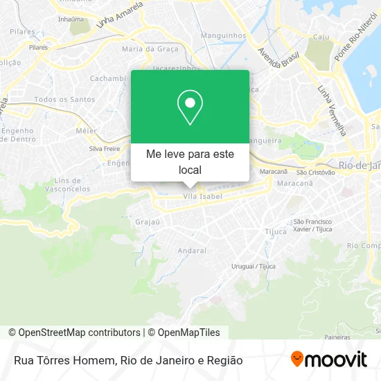 Rua Tôrres Homem mapa