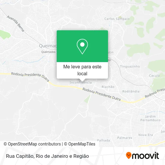 Rua Capitão mapa