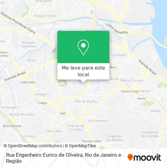 Rua Engenheiro Euríco de Oliveira mapa