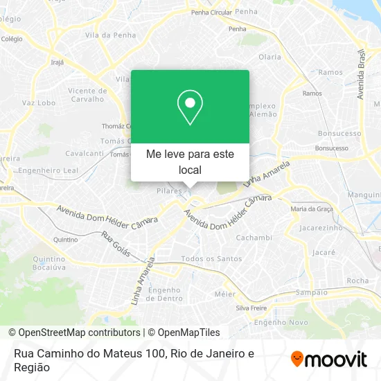 Rua Caminho do Mateus 100 mapa