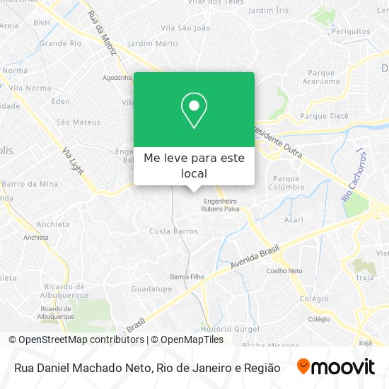 Rua Daniel Machado Neto mapa