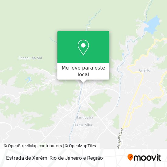 Estrada de Xerém mapa