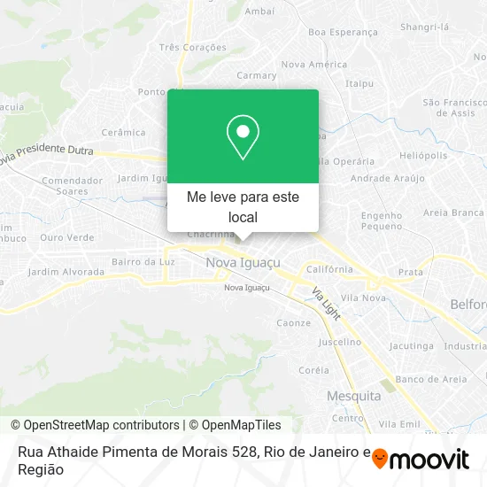 Rua Athaide Pimenta de Morais 528 mapa