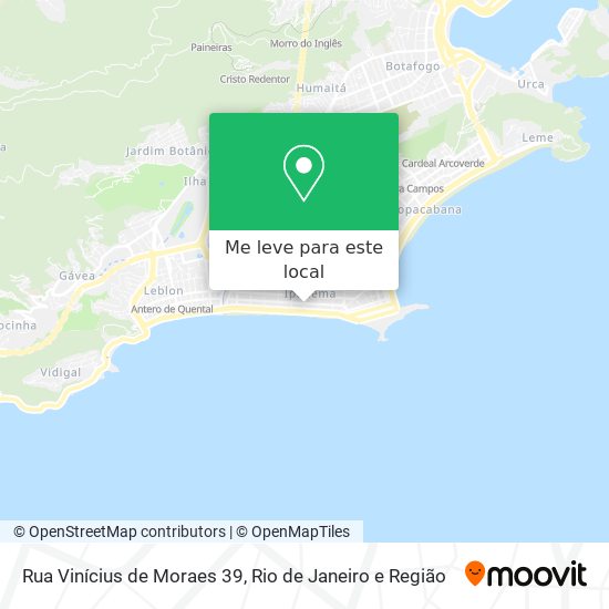 Rua Vinícius de Moraes 39 mapa
