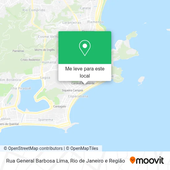 Rua General Barbosa Lima mapa