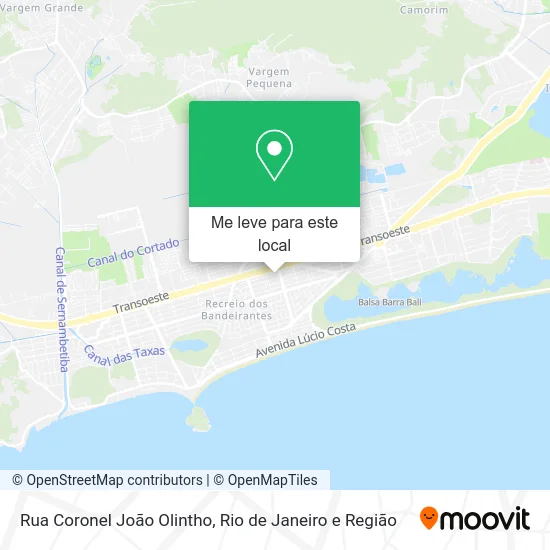 Rua Coronel João Olintho mapa